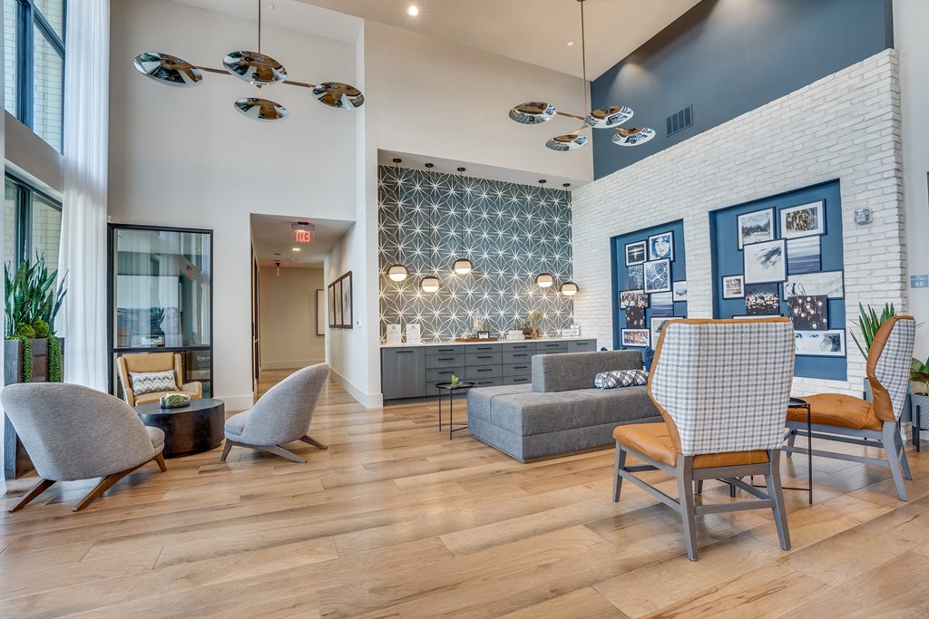 apartment living room at Aurora Watson Branch, Texas