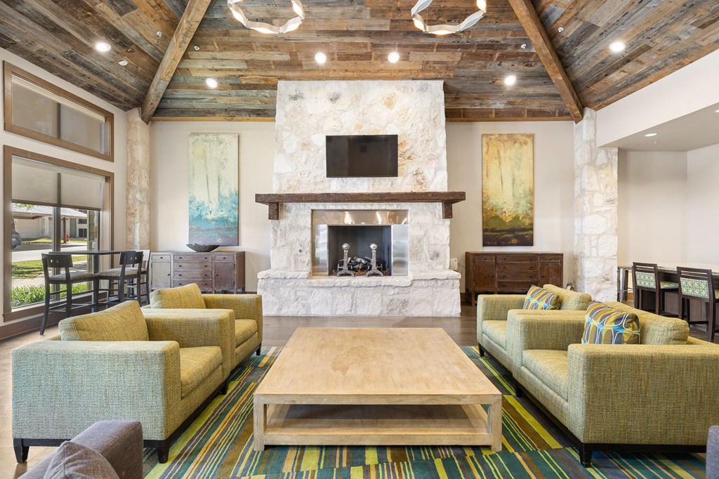 Living room at Lakeline East Apartments, Texas