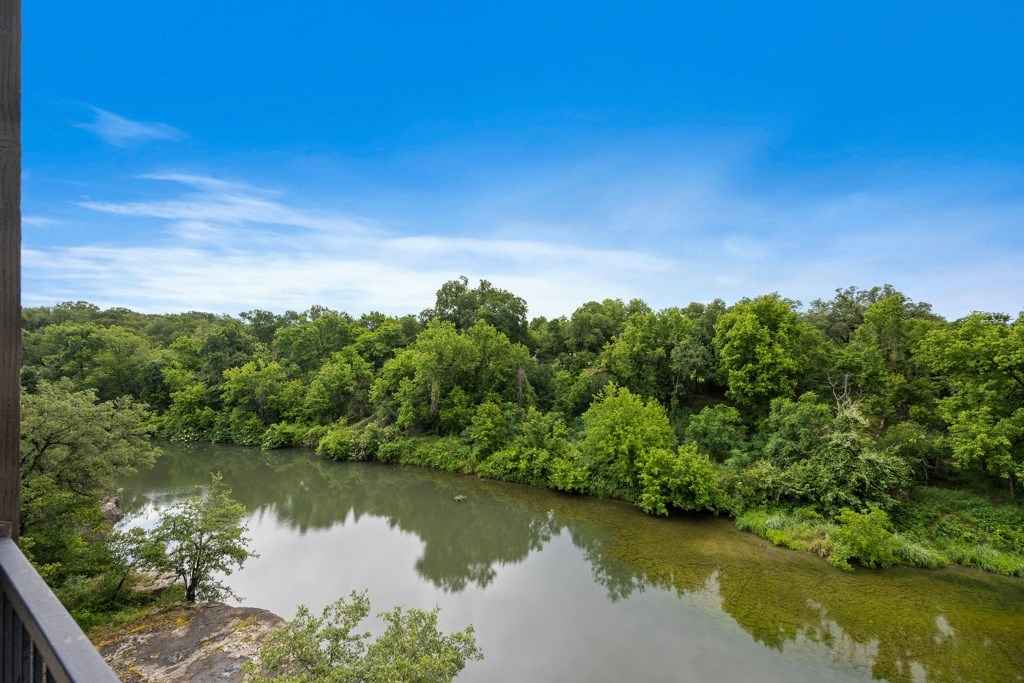 a view of the housatonic river from a balcony at Waters Edge Apartment Homes, Georgetown, Texas