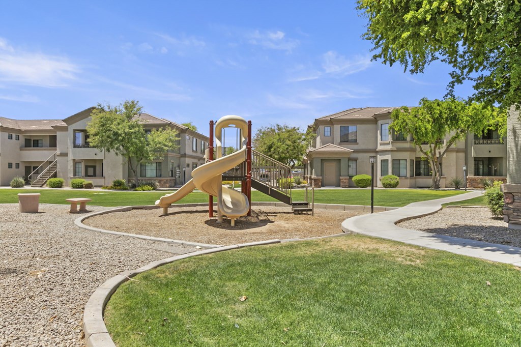 A playscape for the little ones at Adiamo Palm Valley, Goodyear, 85395
