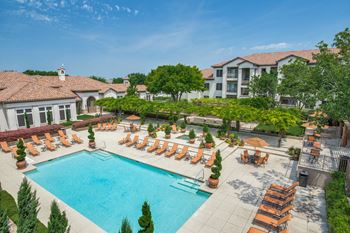 Swimming Pool View at La Ventura Apartments, Plano, TX, 75093