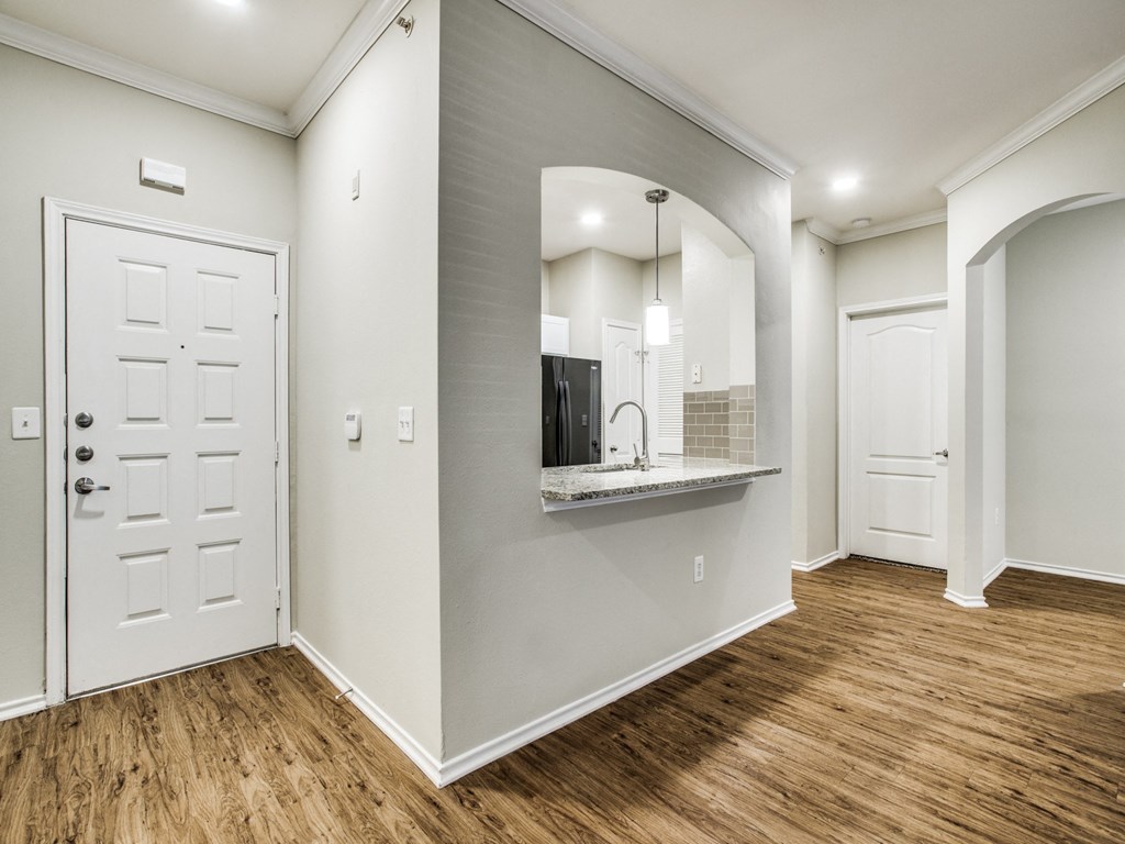 Living And Kitchen at The Canyons Apartments, Fort Worth, 76116