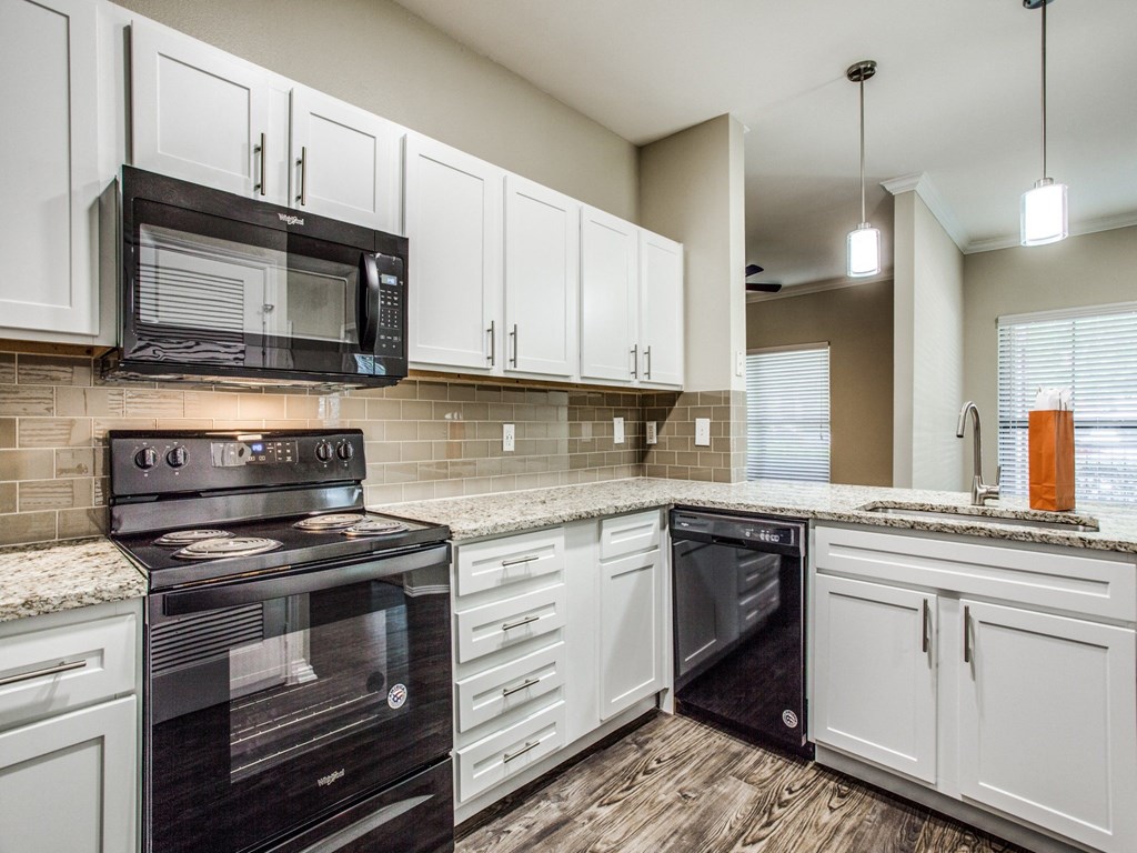Kitchen Appliances at The Canyons Apartments, Fort Worth, Texas