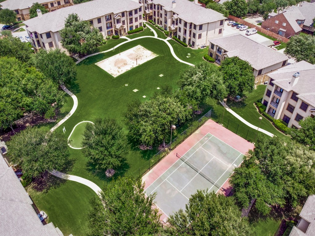 Drone View at The Canyons Apartments, Fort Worth