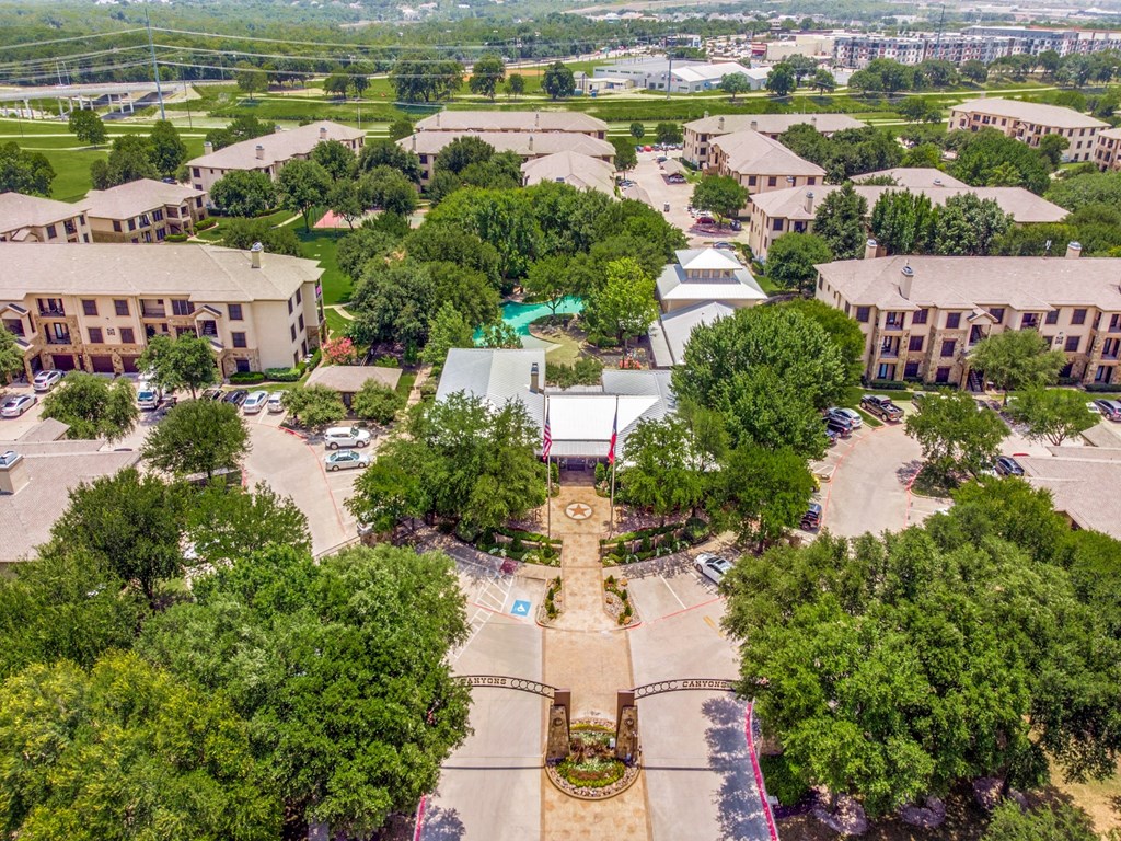 Aerial View at The Canyons Apartments, Fort Worth, 76116