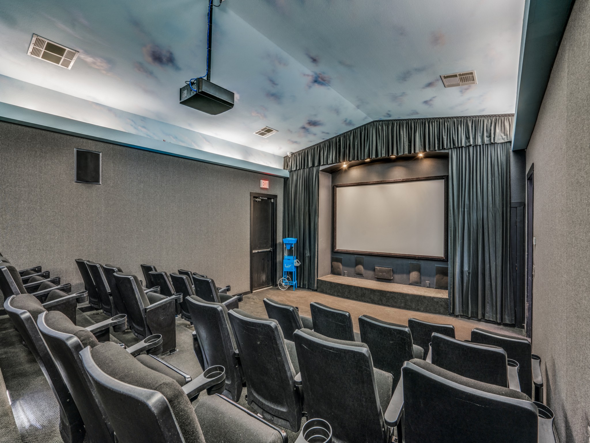 Community Movie Theater at The Canyons Apartments, Fort Worth, Texas