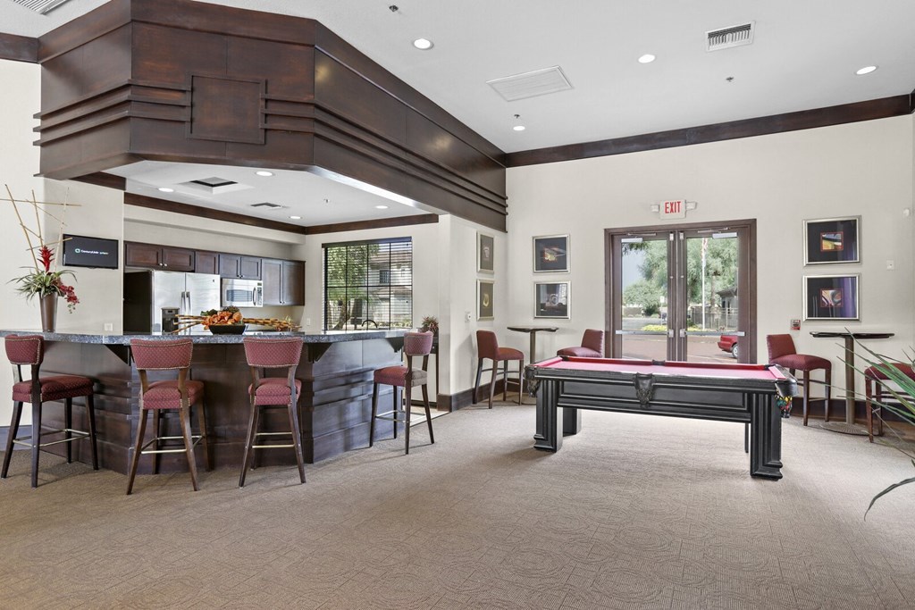 Enjoy billiards with your friends!  at Adiamo Palm Valley, Goodyear, AZ, 85395