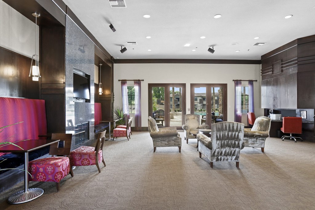 Enjoy the beautiful community clubhouse!  at Adiamo Palm Valley, Goodyear