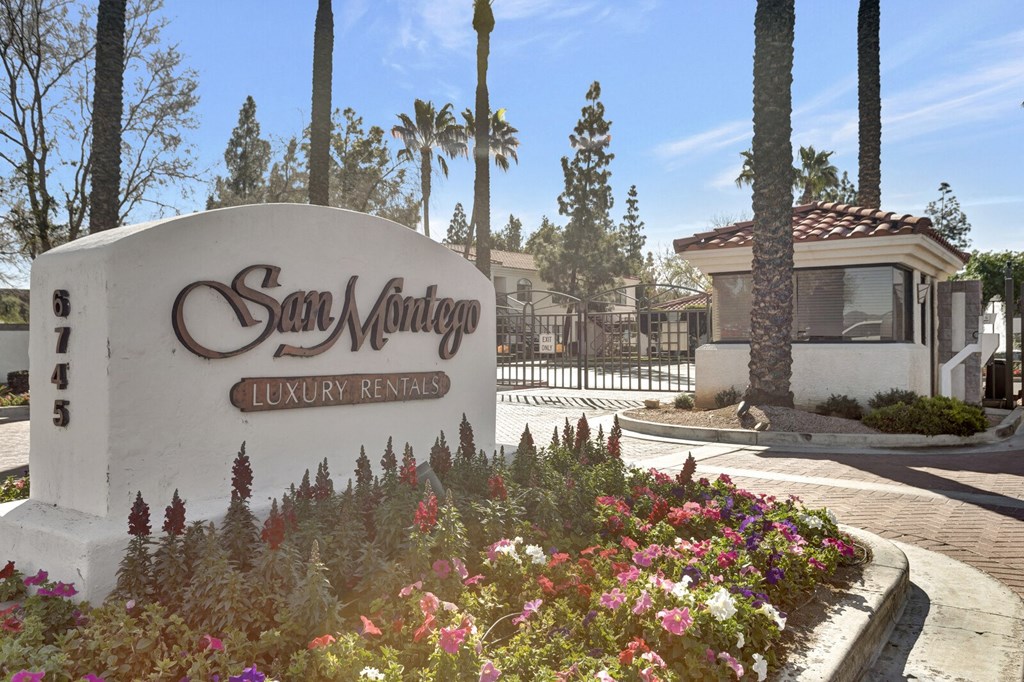 Property Signage at San Montego Apartments, Mesa, AZ, 85206
