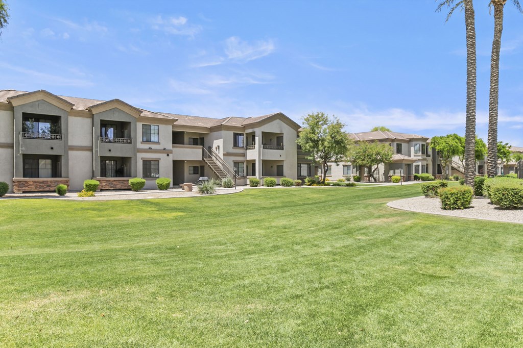 Lush landscaping throughout the property  at Adiamo Palm Valley, Arizona, 85395
