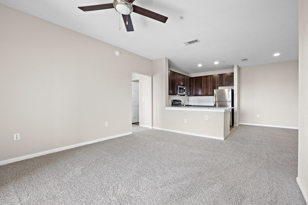 Well lit living spaces! at Las Brisas Apartment Homes, Round Rock, TX