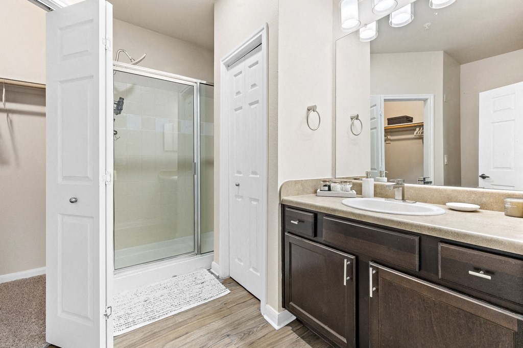 Master Bathroom at Las Brisas Apartment Homes, Texas, 78665