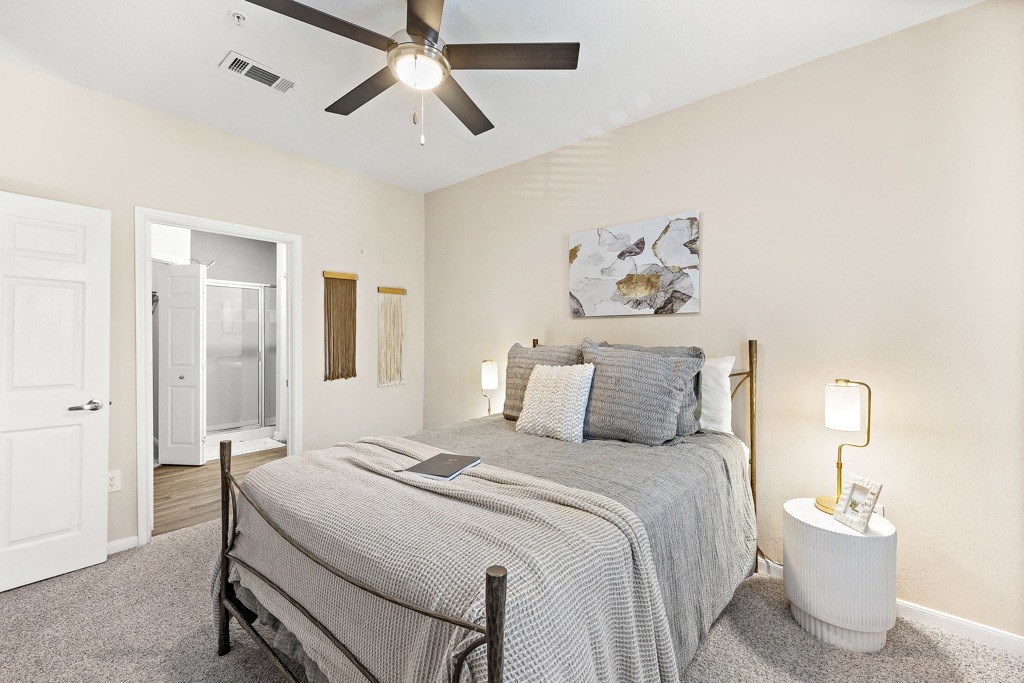 Master Bedroom at Las Brisas Apartment Homes, Round Rock