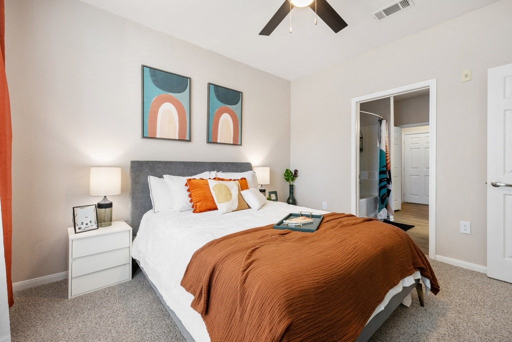 Comfortable Bedroom at Las Brisas Apartment Homes, Round Rock, 78665