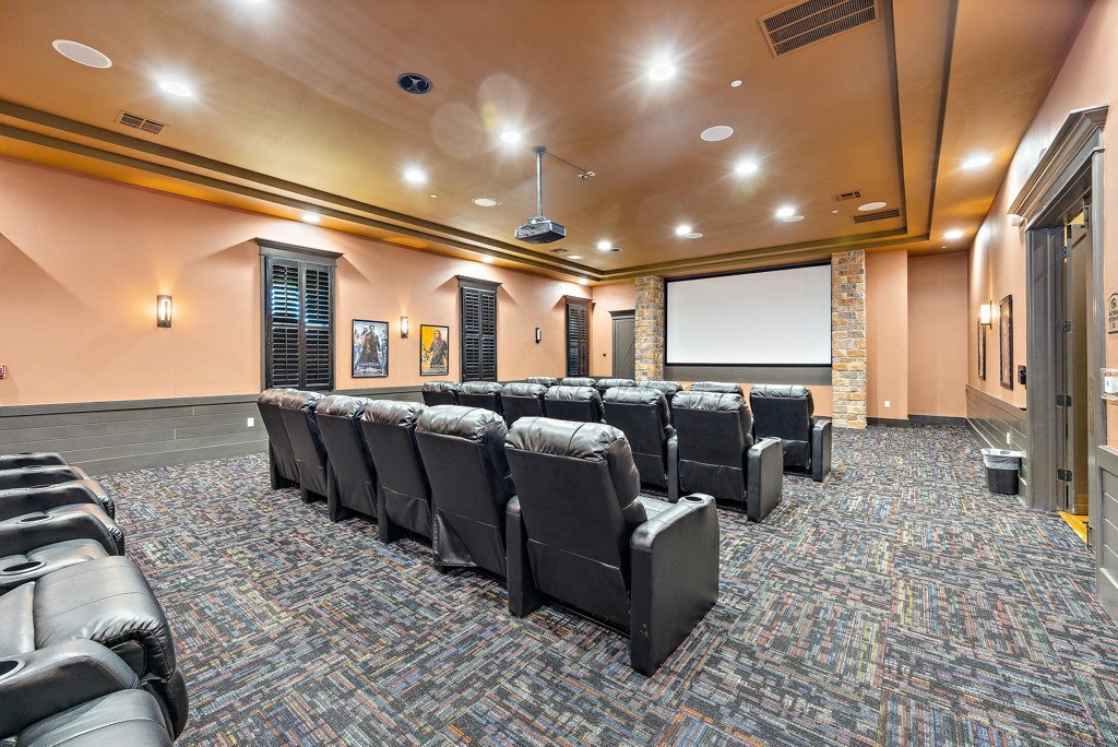 Movie Theater at Las Brisas Apartments in Round Rock, Texas
