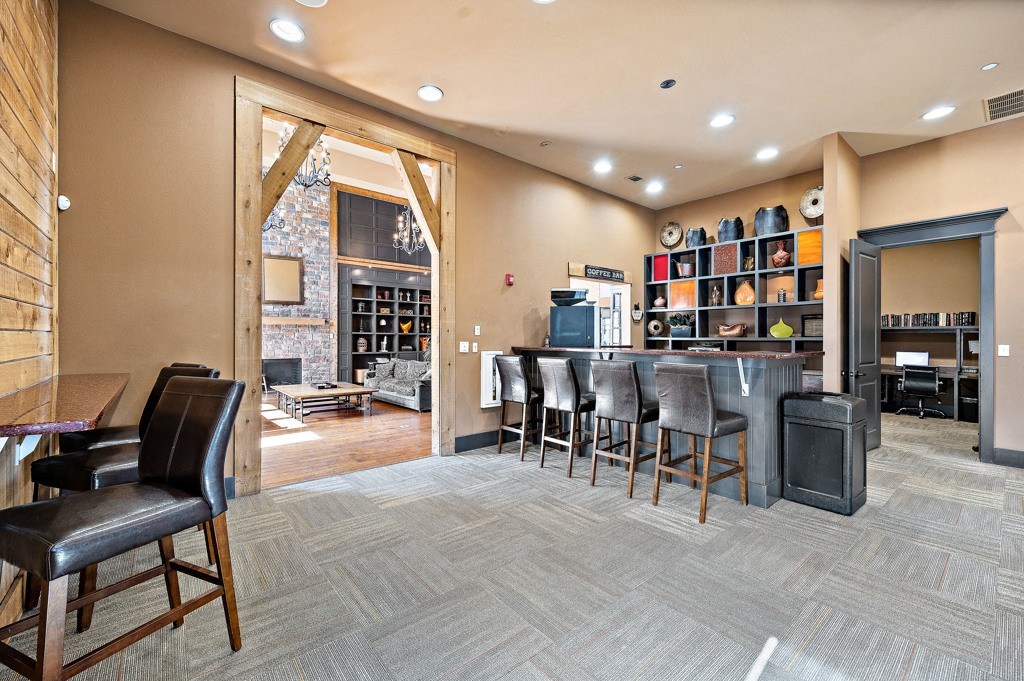 Clubhouse Kitchen at Las Brisas Apartment Homes, Round Rock, TX, 78665