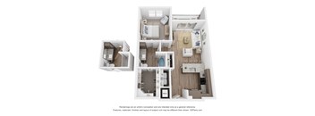 A3 Floor Plan at Aurora Watson Branch, Mansfield, Texas