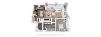 A6 Floor Plan at Aurora Watson Branch, Texas, 76063
