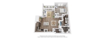 A8 Floor Plan at Aurora Watson Branch, Mansfield, Texas