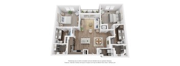 B3 Floor Plan at Aurora Watson Branch, Mansfield, TX, 76063