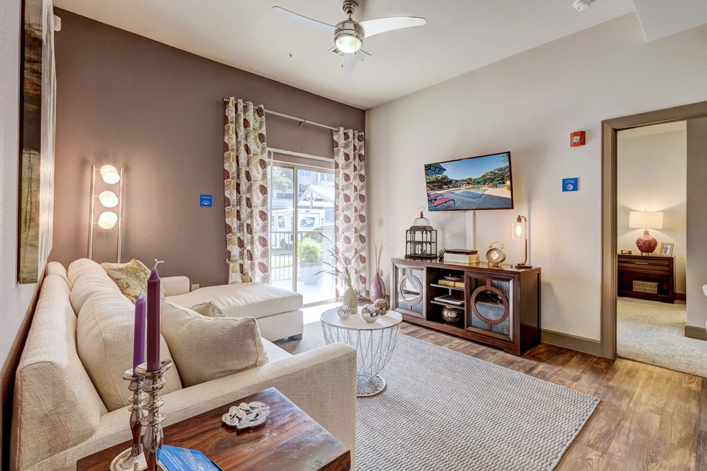 Modern Living Room at Lakeline East Apartments, Cedar Park, 78613