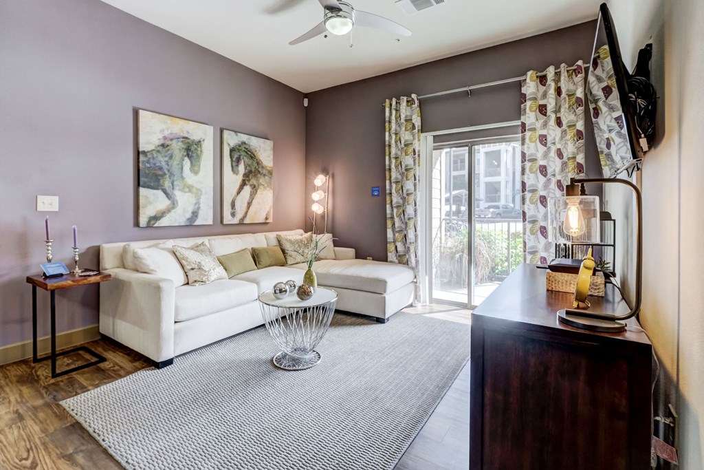 Classic Living Room at Lakeline East Apartments, Cedar Park