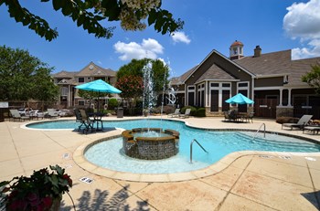 Beautiful resort-style pool in Fort Worth, TX located at The Legends at Eagle Mountain Lake - Photo Gallery 2
