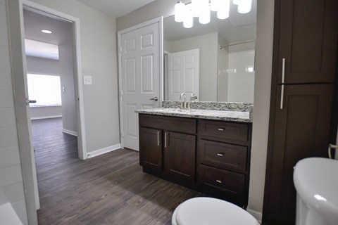 Beautiful upgraded bathroom at The Legends at Eagle Mountain Lake, Texas, 76179