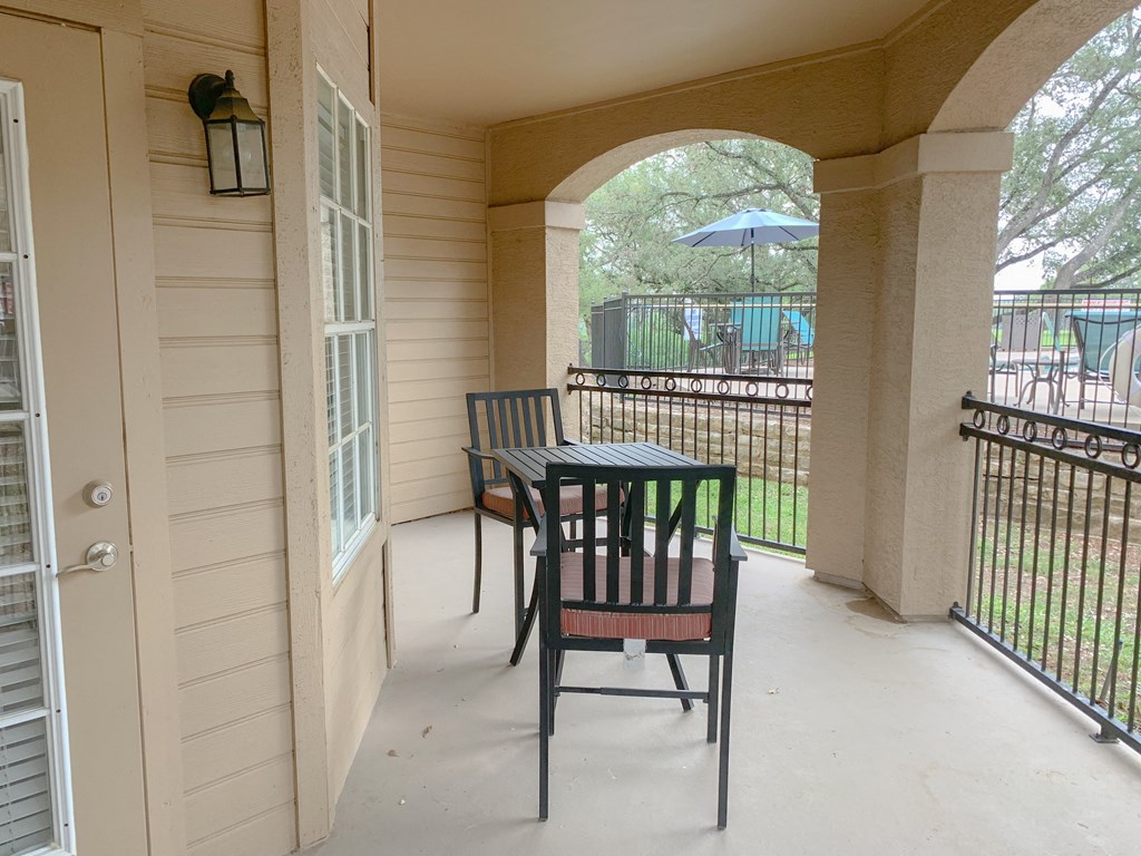 Large Patios/Balconies at TalaVera Apartments, San Antonio, TX