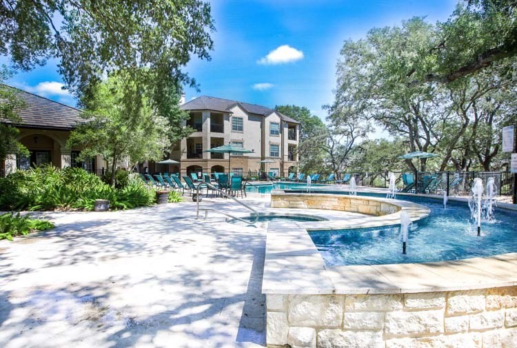 Serene Heated Spa at TalaVera Apartments, San Antonio, Texas