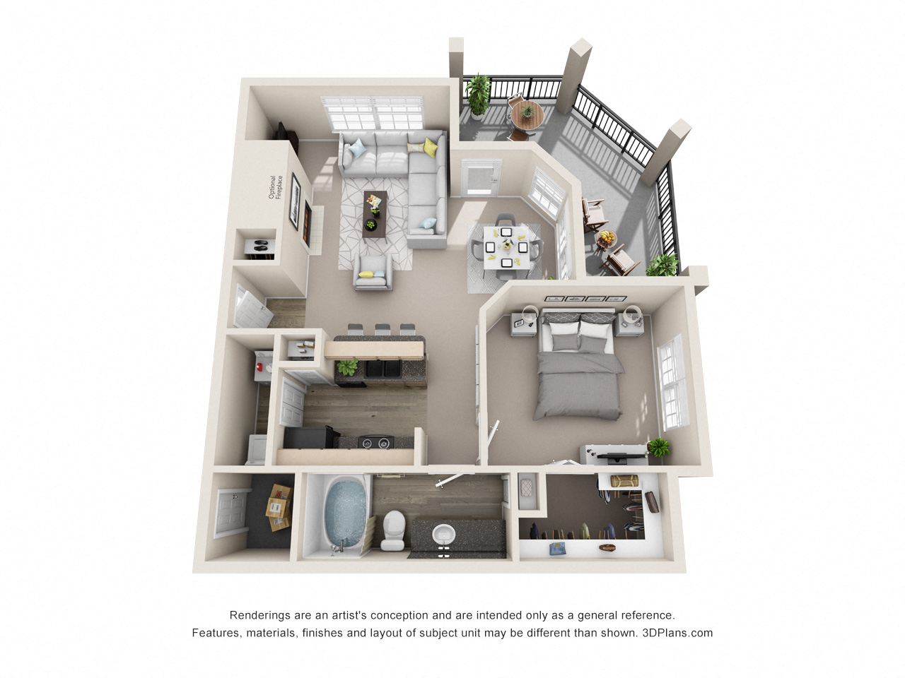 1 bed 1 bath B at Legends on the Green Apartments, San Antonio 78232