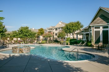 Beautiful resort-style pool in Fort Worth, TX located at The Legends at Eagle Mountain Lake - Photo Gallery 4