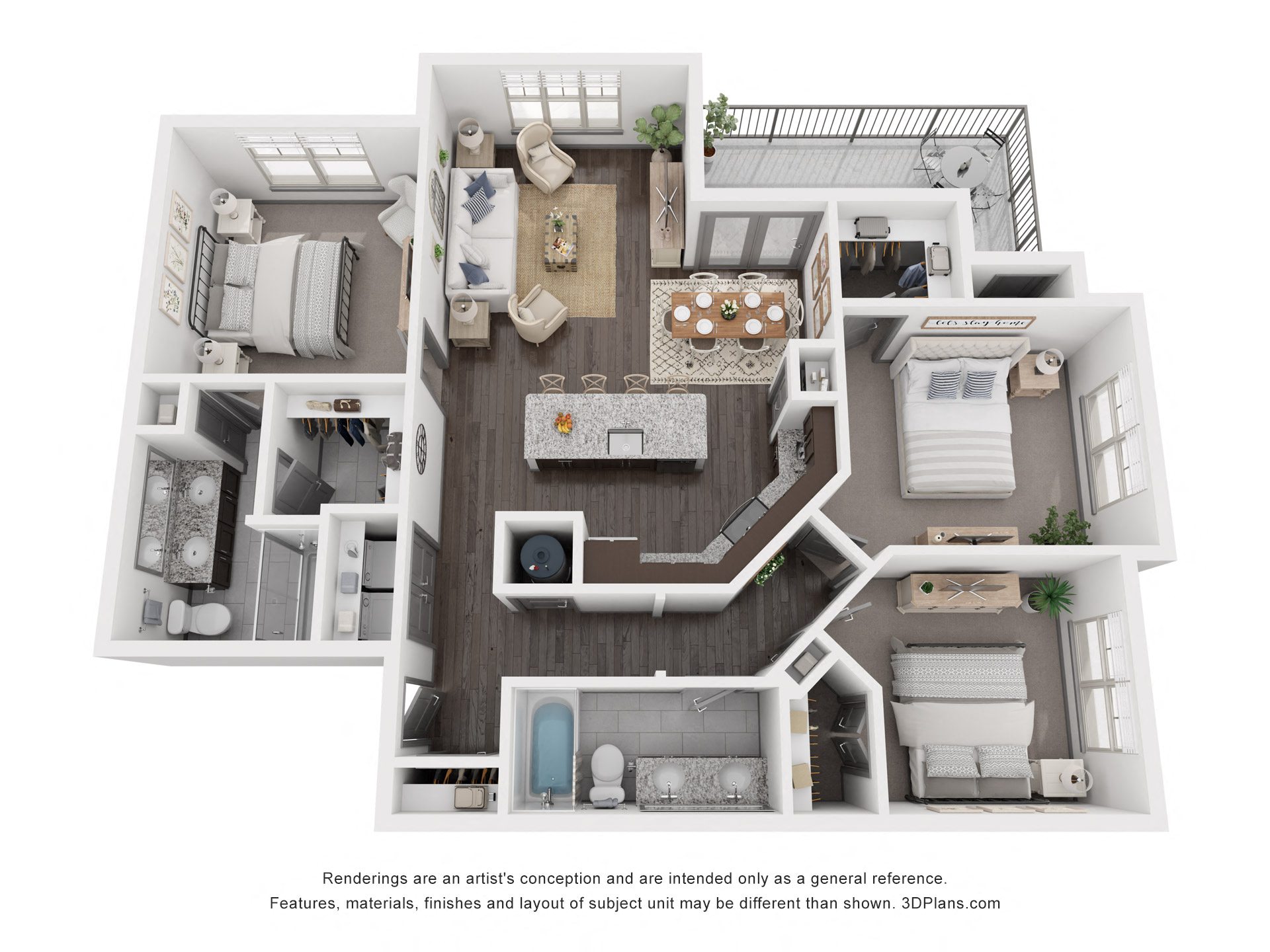 C1 Floor Plan at North Creek, Hutto, Texas