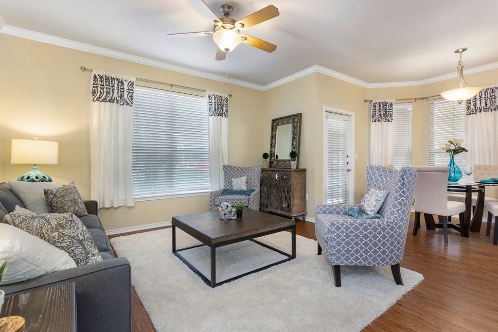 Classic Living Room at Sonterra Apartment Homes, Texas, 78726