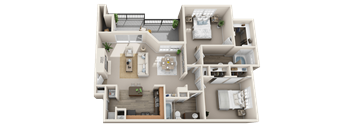 2 bedroom 2 bath  at TalaVera Apartments, San Antonio, Texas