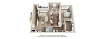 Hickory 1bed 1bath 987sqft at Stone Oak @ Parmer, Texas, 78727