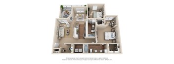 Magnolia 2bed 2bath 1099sqft at Stone Oak @ Parmer, Austin, TX, 78727