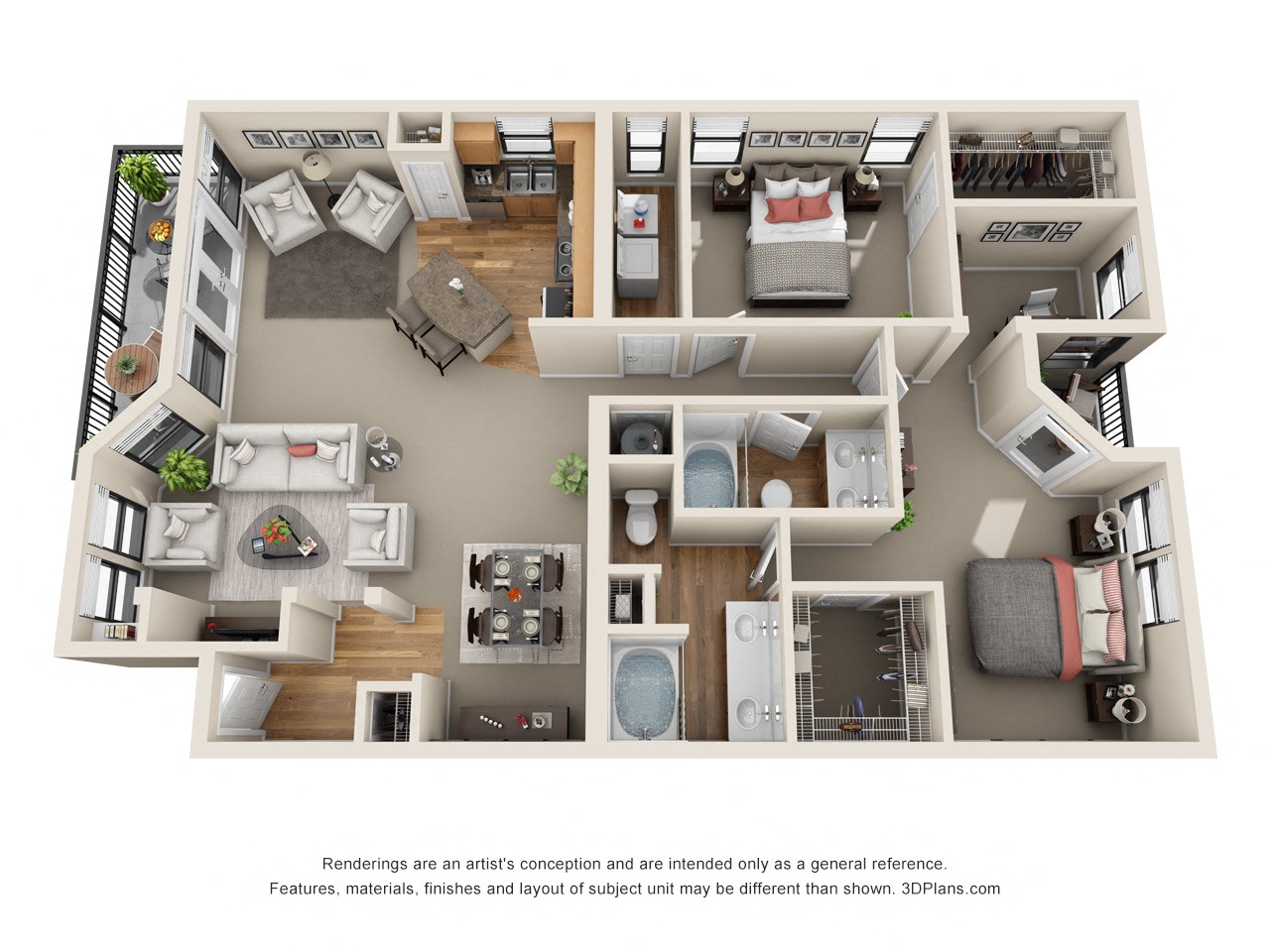 Hollyberry - B5 Floor Plan at The Verandah, Austin