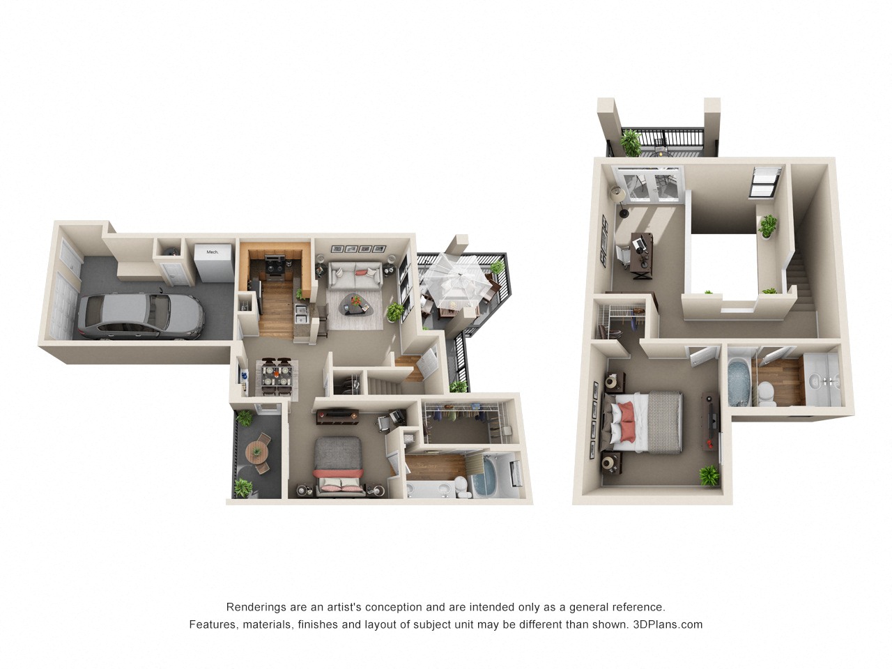 Greenbriar - D Floor plan at The Verandah, Texas, 78726
