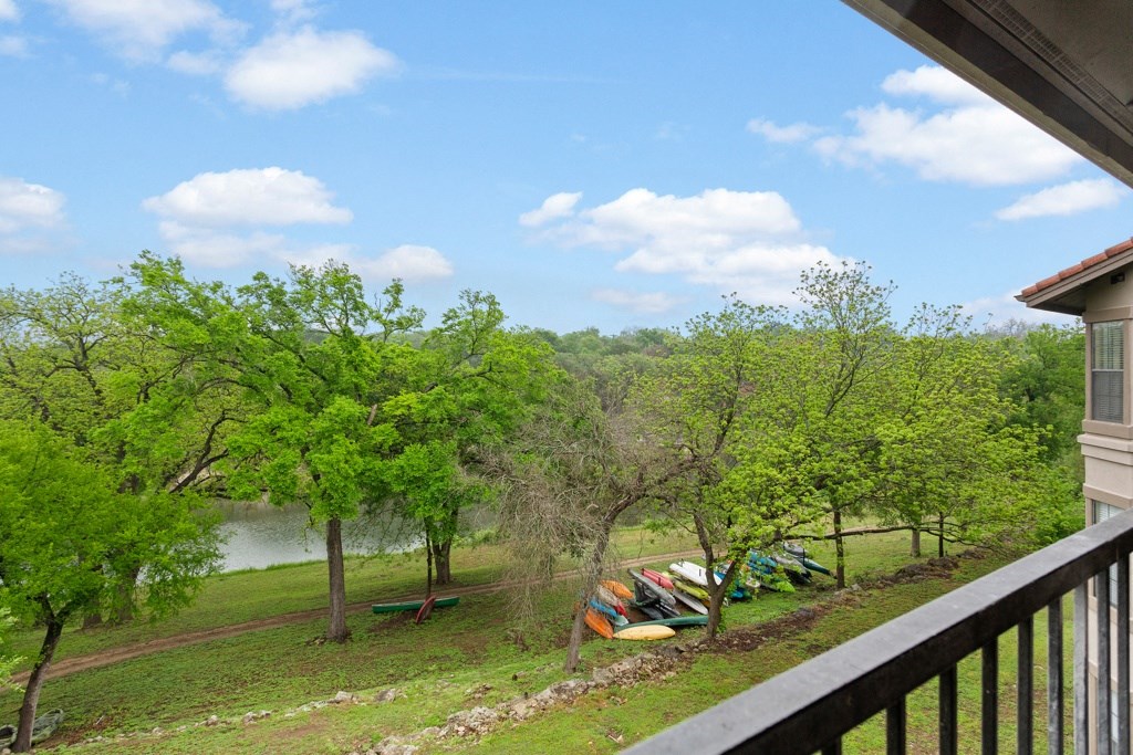 View From Balcony at Waters Edge Apartment Homes, Georgetown, TX