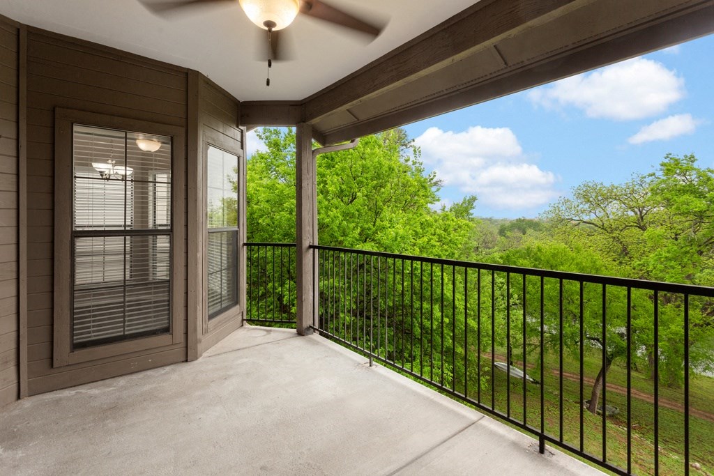Balcony at Waters Edge Apartment Homes, Georgetown, TX, 78626