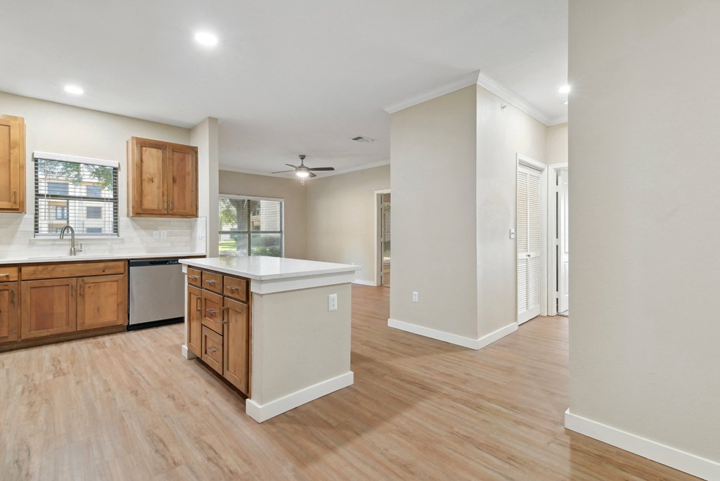 Spacious Kitchen at The Canyons Apartments, Fort Worth, Texas