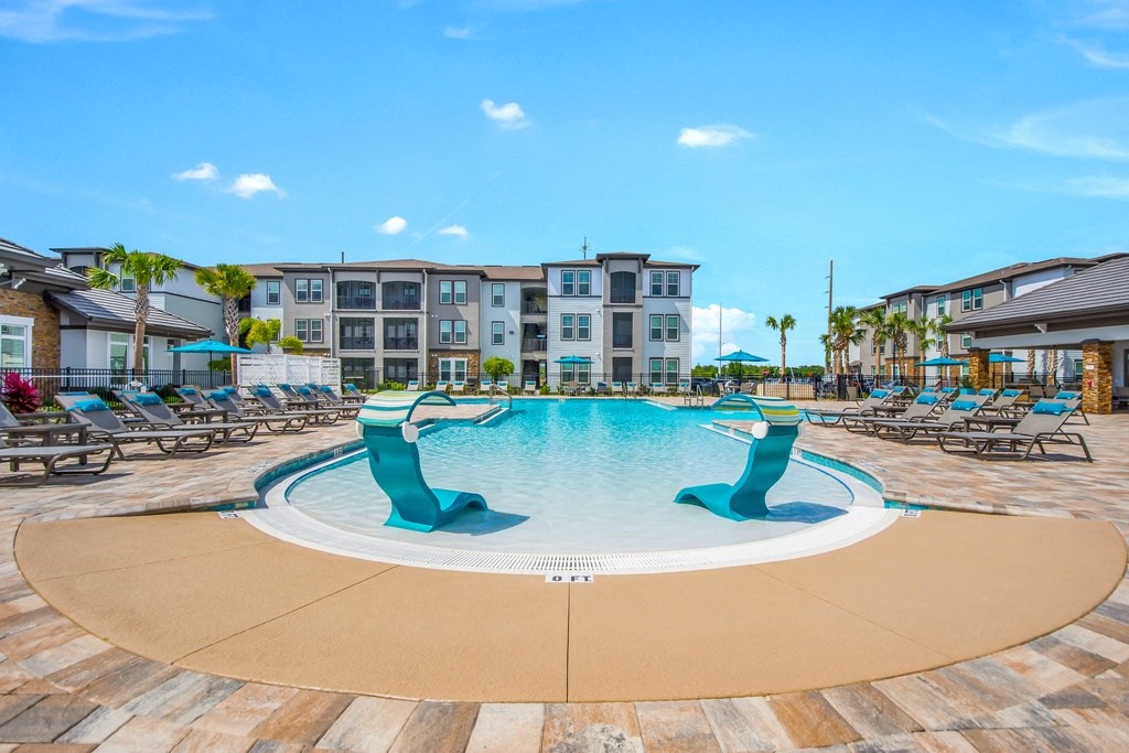 Invigorating Swimming Pool at The Oasis at Lakewood Ranch, Florida