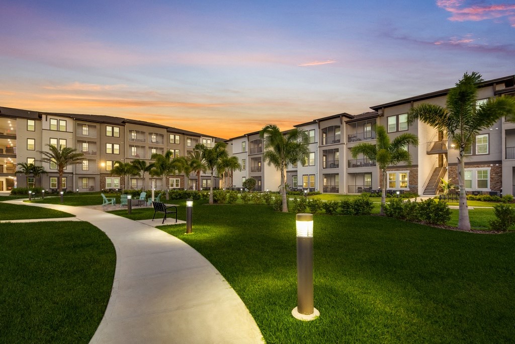 Twilight Exterior Of Property at The Oasis at Lakewood Ranch, Bradenton, 34211