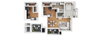1b1 Floor plan at The Presidio by Picerne, N Las Vegas, NV, Nevada