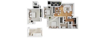 2a1 Floor plan at The Presidio by Picerne, N Las Vegas, Nevada