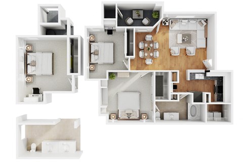 2a1 Floor plan at The Presidio by Picerne, N Las Vegas, Nevada