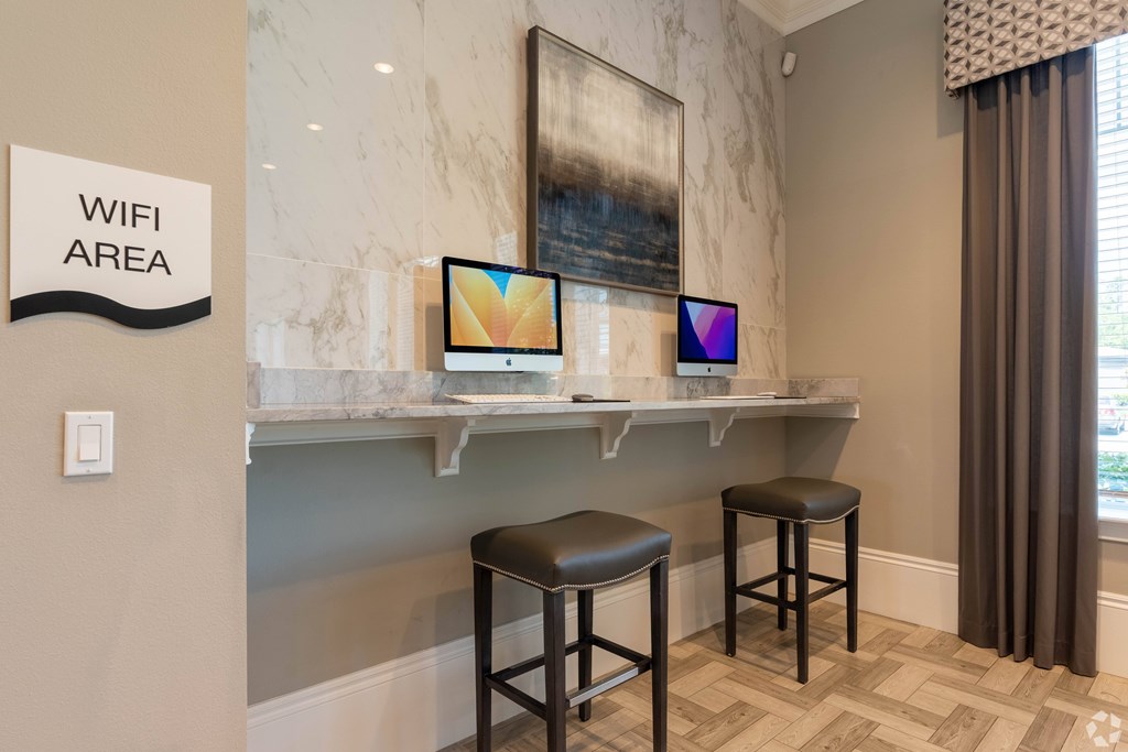 A wall with a sign that says WIFI AREA.