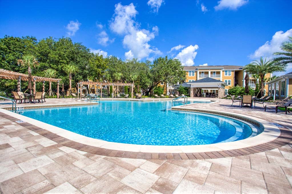 Blue Cool Swimming Pool at The Oasis at Brandon, Riverview, FL, 33578