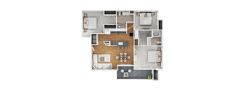 3a2 Floor Plan at The Summit by Picerne Apartments, Henderson, NV